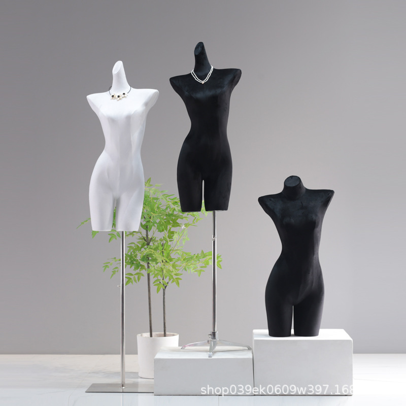 Clothing Store Velvet Underwear Model Props Women's Half-length Colorful Human Table Bra Display Stand Human Underwear Model Stand Clothing Store Velvet Underwear Model Props Women's Half-length Colorful Human Table Bra Display Stand Human Underwear Model Stand