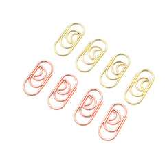 Mini Moon Paper Clip Wholesale Metal Interlocking Paper Clip Manufacturer Irregular Shape Fastener Colored Shaped Interlocking Paper Clip