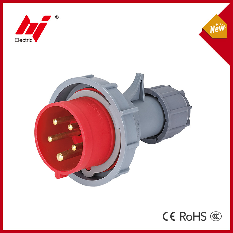 厂家批发新款环保工业插头插座五芯 防水防爆 5P32A IP67工业插头