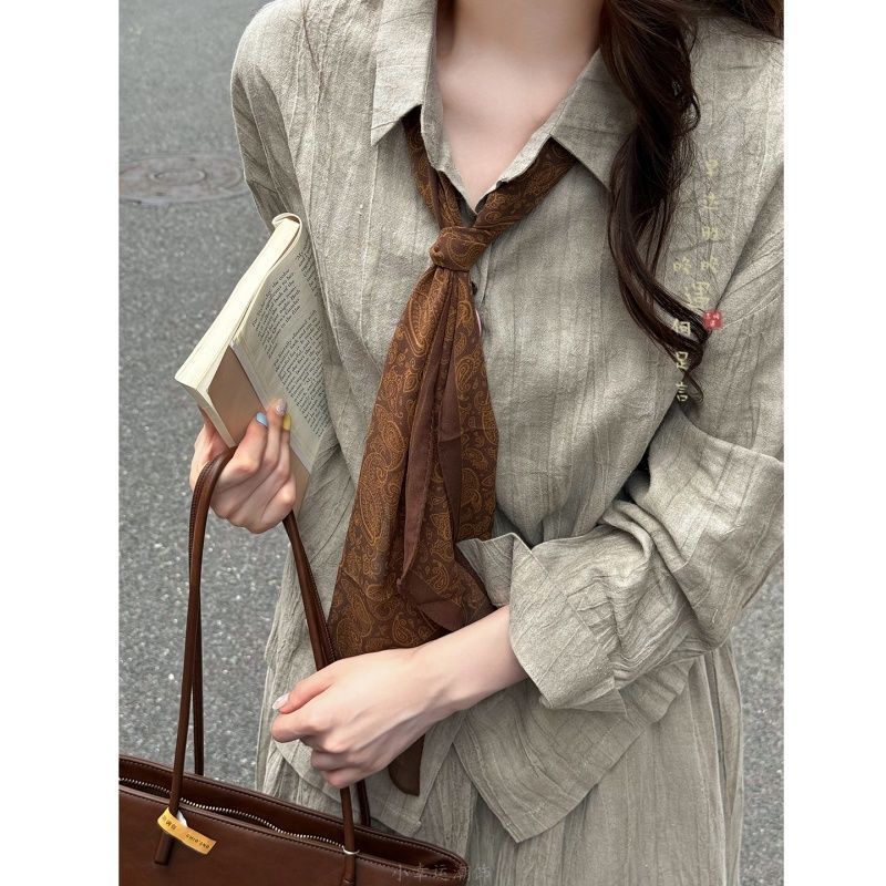 Lenço paisley para mulher estilo retro natural écharpe_voghion.com