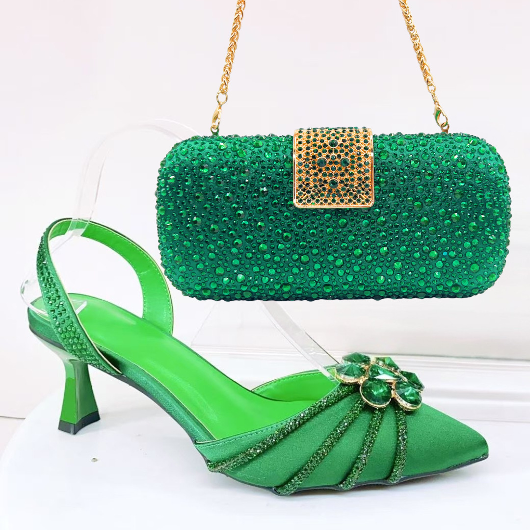 Italian Designer Crystal Diamond Stiletto Sandals High-End Evening Wedding Shoes Women'sLuxurious Footwear_voghion.com