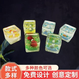 小四方杯亚克力汽车室内芳香剂礼品厂家定制创意节日礼物