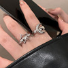 Fashionable advanced small design ring, high-quality style, light luxury style, on index finger