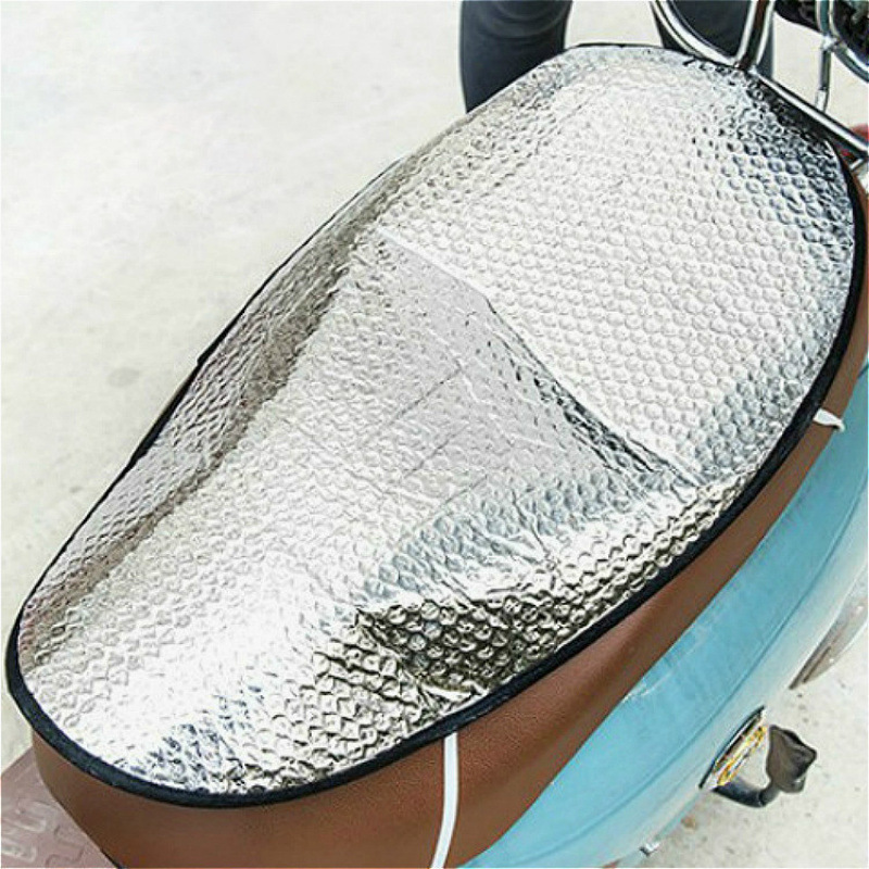 almohadilla de aislamiento térmico de automóvil eléctrico verano impermeable a prueba de agua transpirable a prueba de lluvia coche de batería de hielo almohadilla de asiento de motocicleta cubierta de asiento