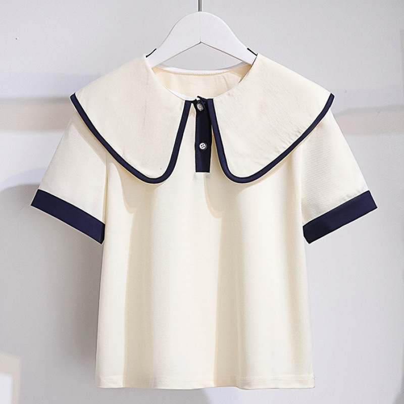 2024 New College Style Two piece Summer Internet Celebrity Fashionable Versatile Leisure Art Girls' Set_voghion.com