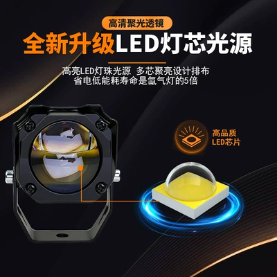 Motorcycle headlights, headlights Led External Headlights, Modified Lenses