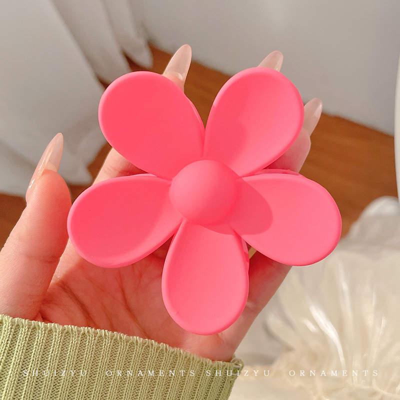 Pinza de pelo acrílica grande para mujer, estilo elegante, pinza de tiburón versátil para cabello abundante