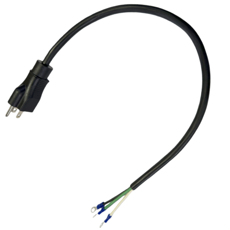 美标电源线 5-15P插头 SJTW 14AWG*3C+RVN 2-5S 黑色现货TPE线材