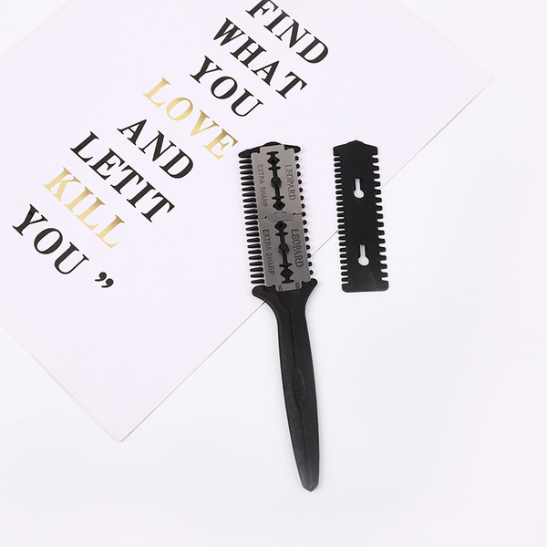 Bulk double -sided knife cut hair combat hair