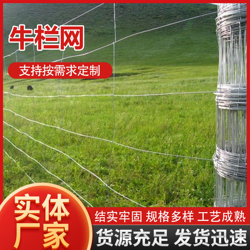 现货养殖围栏牛栏网果园围网草原圈地网防攀爬热镀锌鱼塘牛栏围网