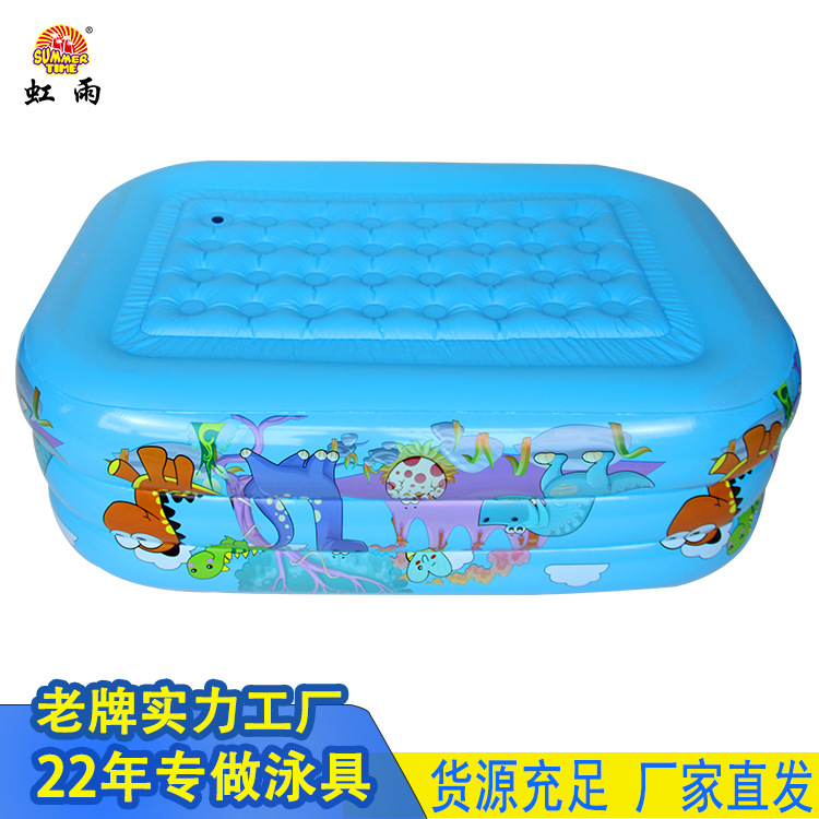 Inflatable square dinosaur