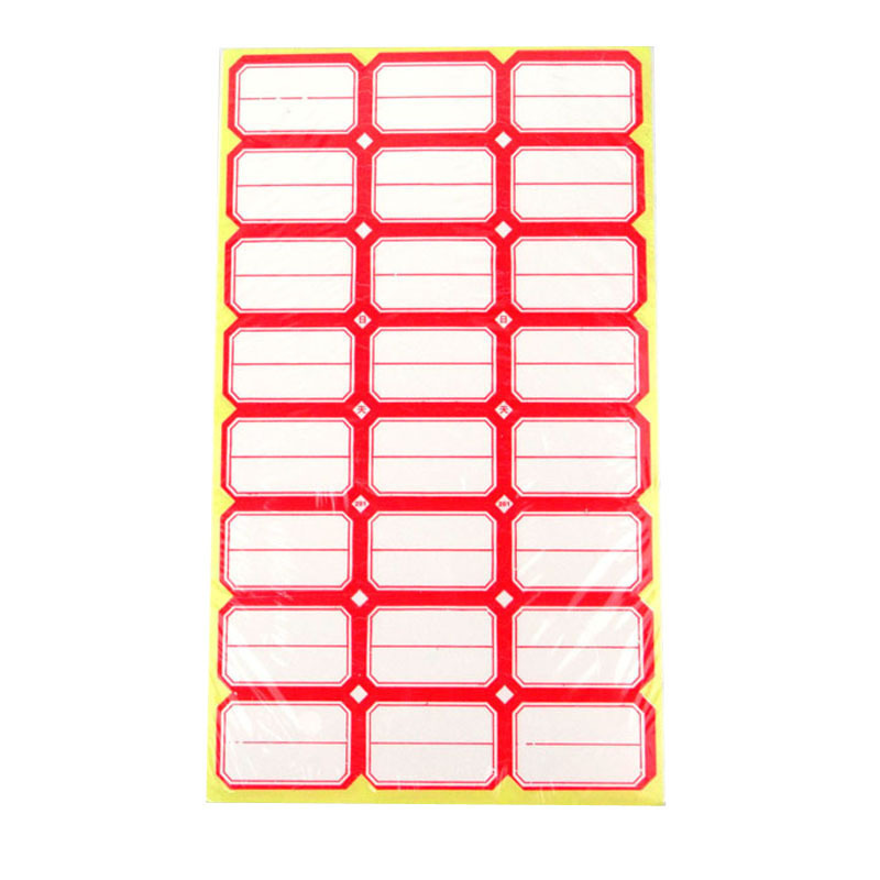 Papel de etiqueta autoadhesivo Papel de hebilla autoadhesivo tomando pegatinas de precio adhesivo fuerte 10 piezas de escritura a mano pegatinas de Clasificación de Productos en Blanco