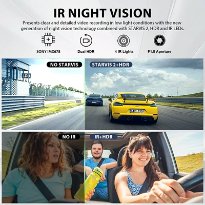 Interior Cameras, Built-In Gps, Driving recorder