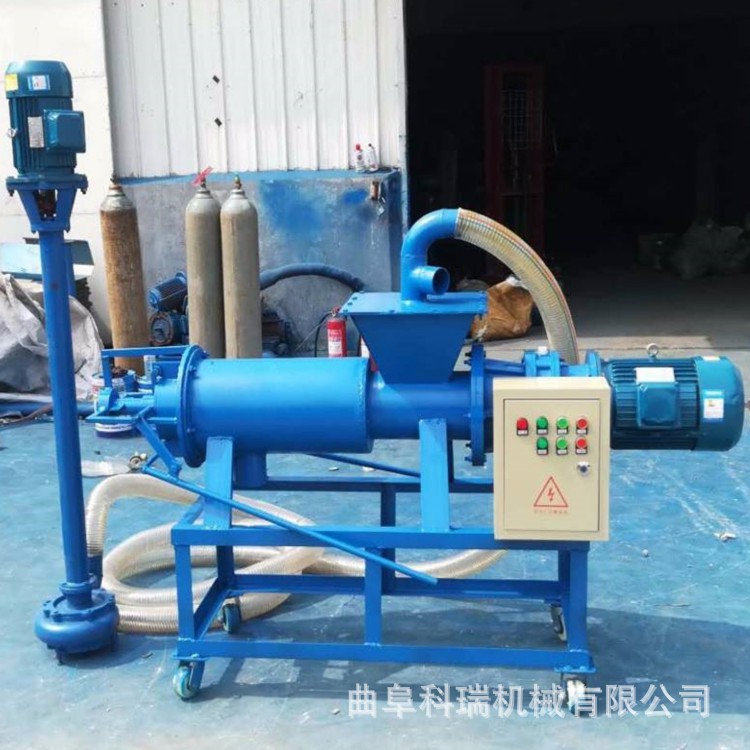 水泡羊粪螺旋式挤压分离机菜市场餐厨垃圾处理机中药渣纸浆挤干机
