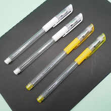 欧标空笔杆金色白色办公学生通用中性笔透明笔壳外壳笔杆