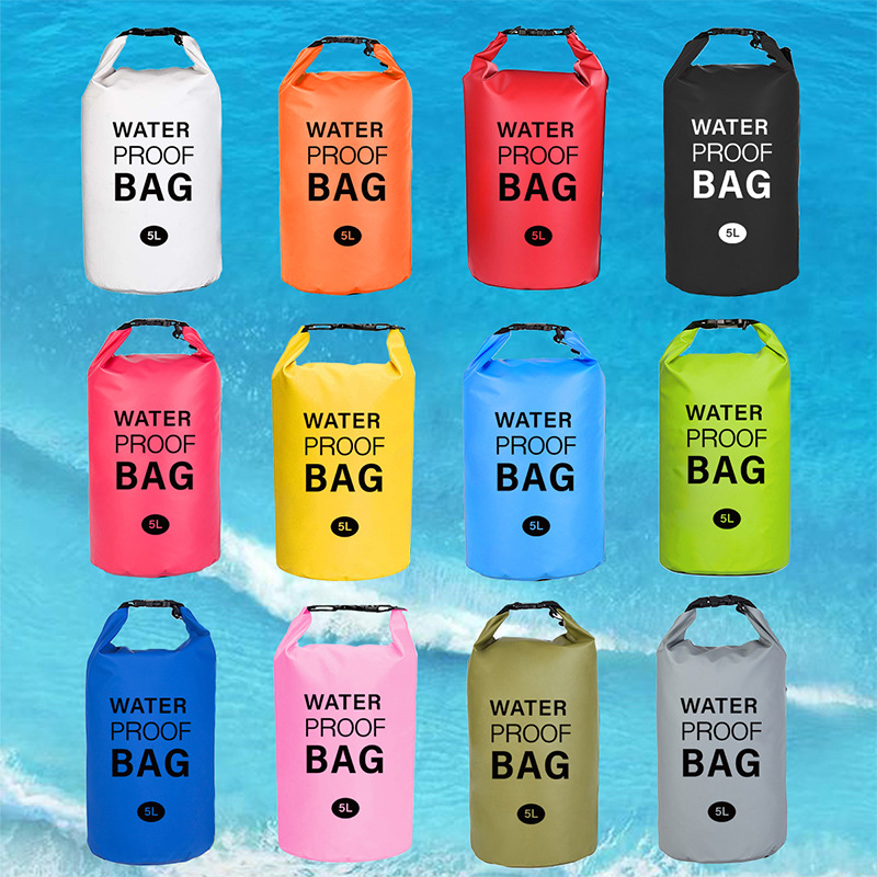 Venta directa de fábrica, bolsa impermeable para montañismo, bolsa impermeable para exteriores, bolsa impermeable para natación, playa, rafting, bolsa impermeable de PVC ecológica image 7