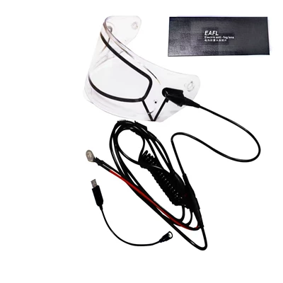 Factory Direct Sales USB Electric Heating Defrosting Anti-Fog Patch for Face Masks and Helmets, Universal Heating Helmet Visors