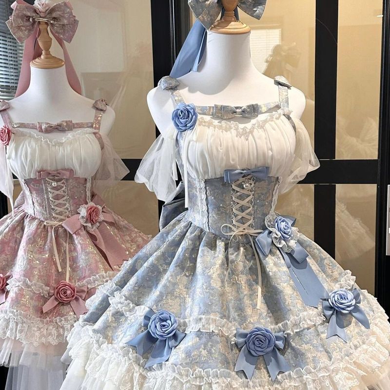 春夏の新しいフランススタイルの絶妙なジャカード織りのふわふわスカート、気質ウエスト痩身ドレス、女性用ショートスカート|undefined