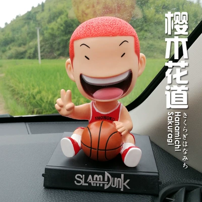 Bobblehead Dolls, Car Interior | Car ornaments - -shaking-head-cherry-wood