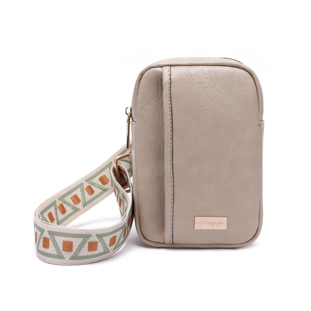 Prettyzys bolso de pecho para mujer bolso de mensajero de cuero PU de moda casual al por mayor bolso de teléfono móvil de viaje bolso de hombro