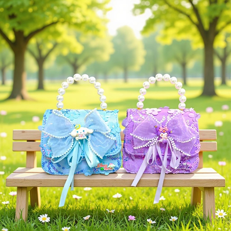 Bolso de perlas arco princesa pequeña fragancia Meilati Kulomi bolso de mano accesorios de cadena bolso de Año Nuevo