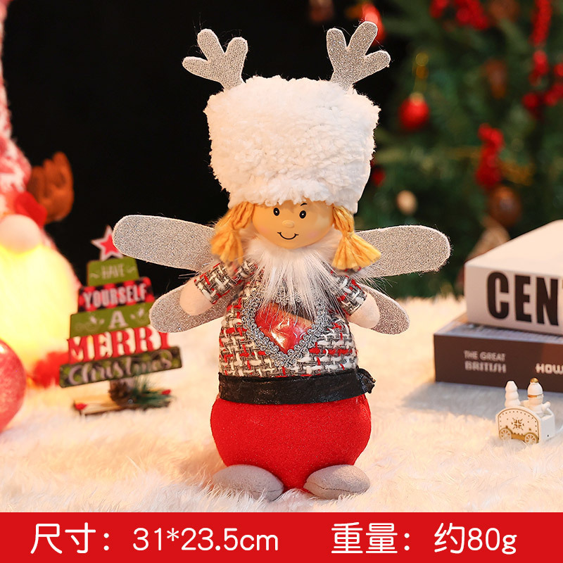 クリスマス装飾品麻布愛リンゴ袋創意公仔キャンディー袋子供プレゼント袋卸売り|undefined