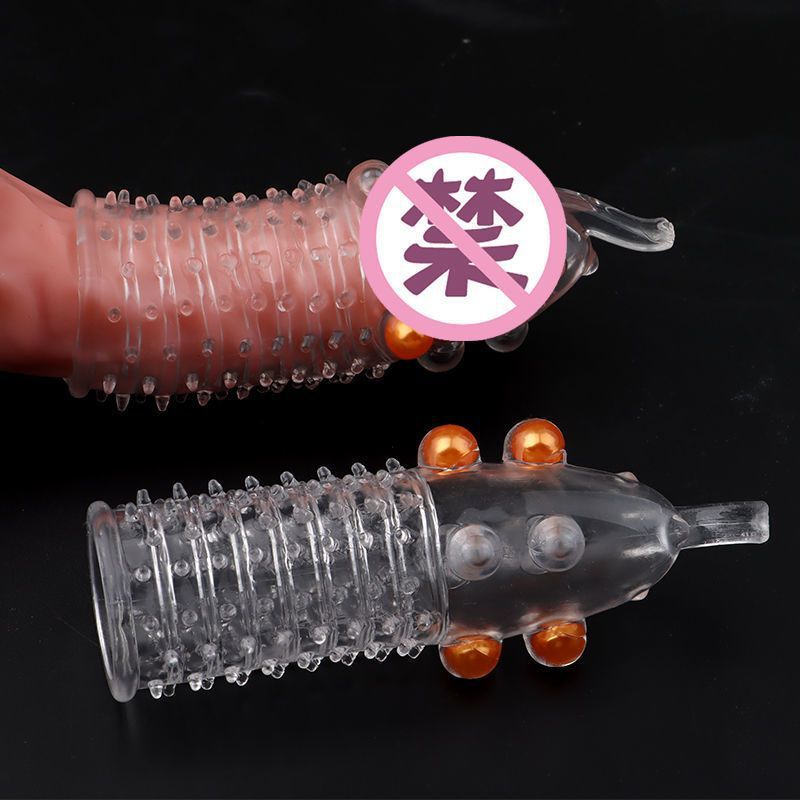 Elephant Nose Wolf Tooth Delay Set for Men, Ultra-Thin Textured Sleeve, Purple — detail image 2
