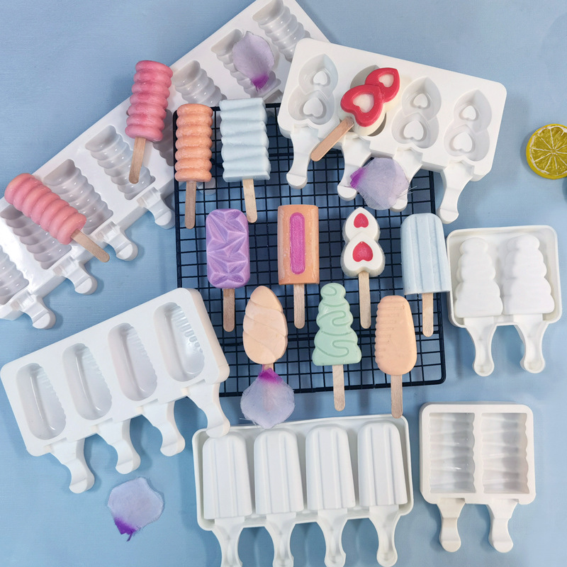 Sanxin helado molde de silicona bricolaje hecho en casa para niños helado de helado molde de silicona helado de chocolate de navidad