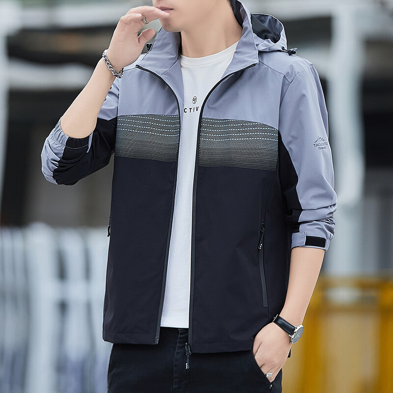 Chaqueta de los hombres de la primavera y el otoño de marca de moda Suelta chaqueta de los hombres casuales al aire libre funcional ropa de trabajo chaqueta al por mayor