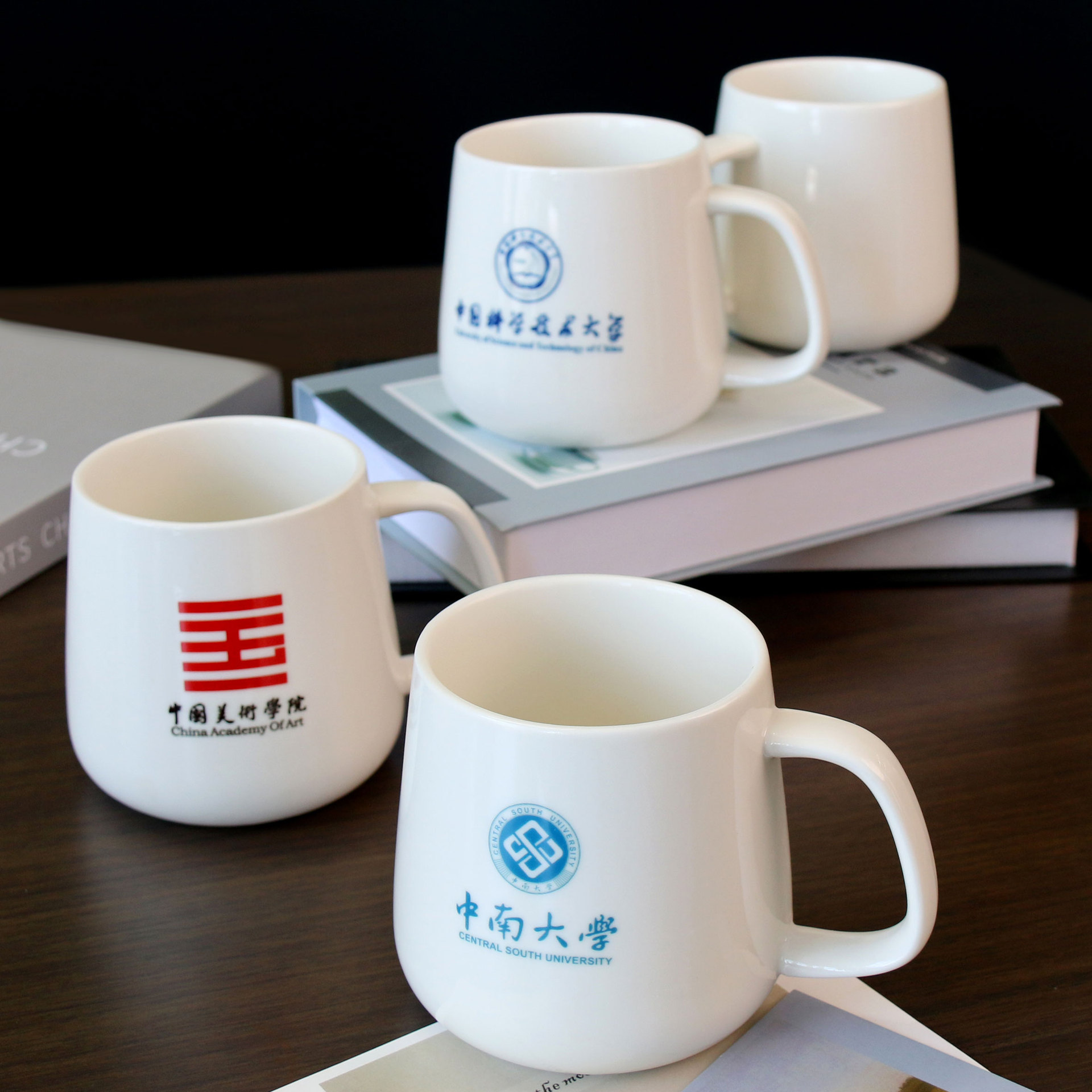 University customized ceramic mug coffee water cup graduation school anniversary logo exclusive commemorative gift custom cup