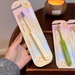 ドーパミン万毛歯ブラシ柔らかい毛家庭用シングルパック大人のカップル妊婦歯肉保護歯ブラシ卸売