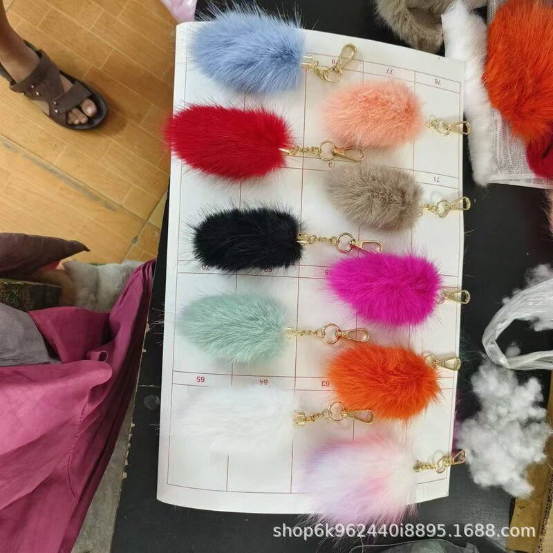 Imitation Fox Fur Tail Pendant Keychain Bag Charm Fur Accessory Plush 10cm Fashion Ol Style Imitation Fox Fur Tail Pendant Keychain Bag Charm Fur Accessory Plush 10cm Fashion Ol Style