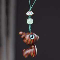 Rainbow Wood Cute Deer Tangma Zodiac Phone Charm — "A Deer with You" Adorable Phone Lanyard & Tangma Keychain