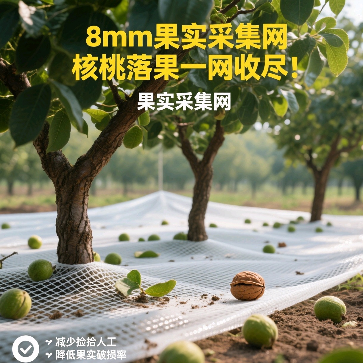 果实采集网  核桃树果树果实采集网 收集网农用