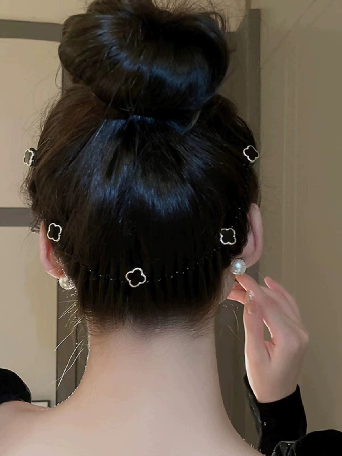 Camellia crushed hair coating artifact Lara combs stealth fixed fixed fixed fixed hair hoe