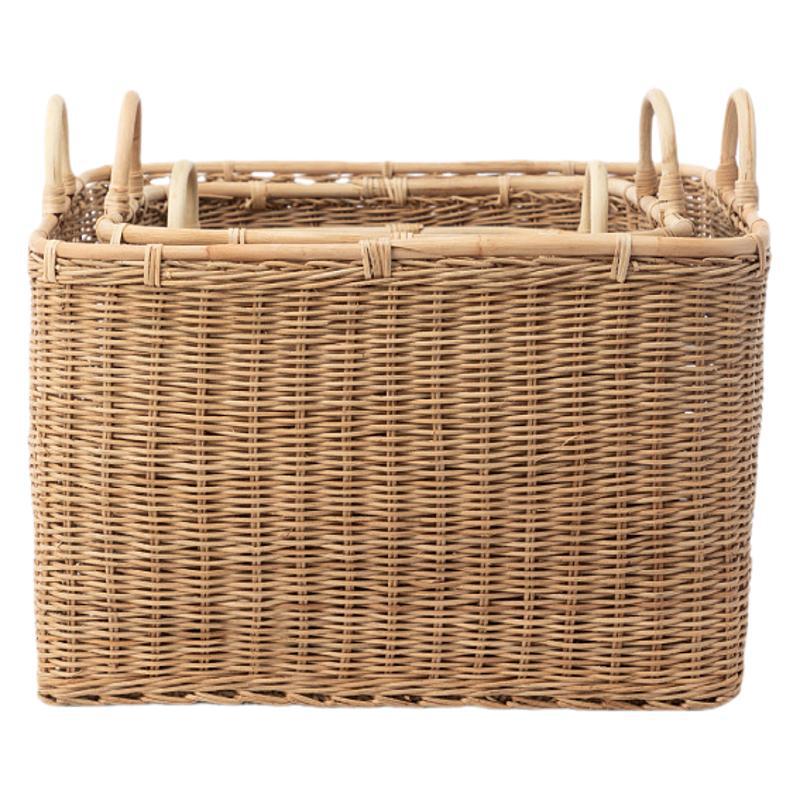 Amazon transfronterizo de tela de caña real cesto de almacenamiento de ropa sucia cesto de almacenamiento de artículos de escritorio de sala de estar cesto