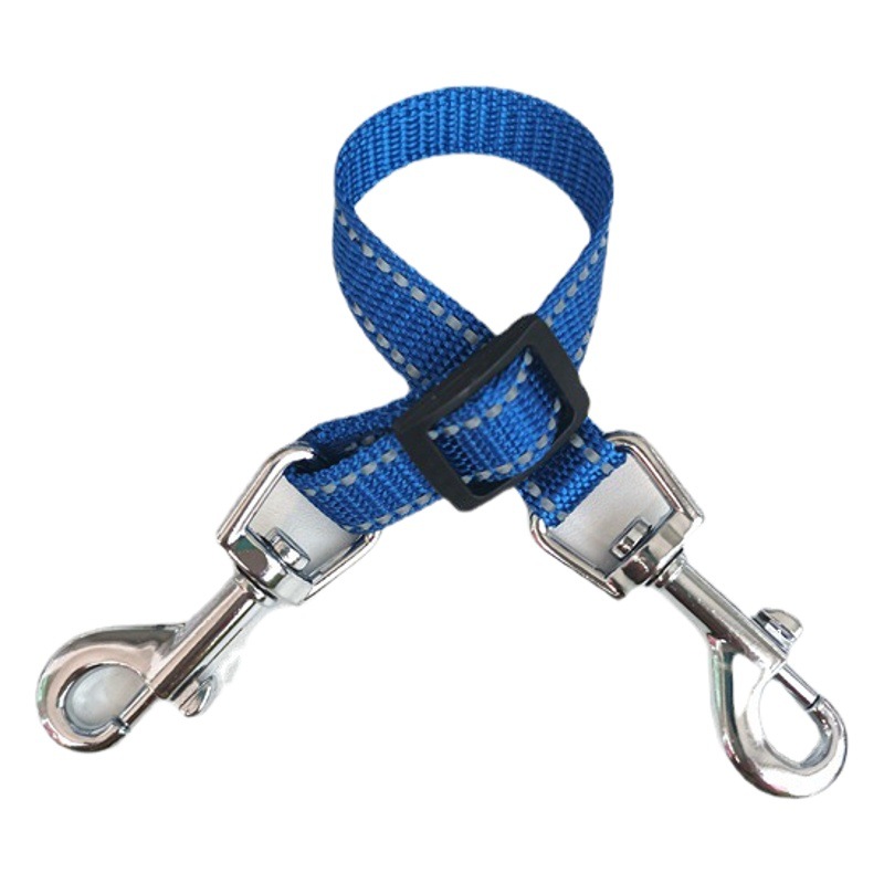 En stock suministro de cuerda alargada para mascotas cuerda de extensión reflectante doble gancho con paquete de cuerda luminosa cuerda para mascotas resalte cinturón reflectante