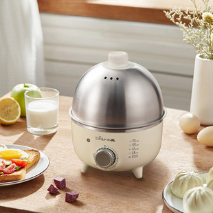 Bear 304 Stainless Steel Egg Boiler ZDQ-B07C3 Timing Household Small Automatic Power-off Mini Egg Steamer