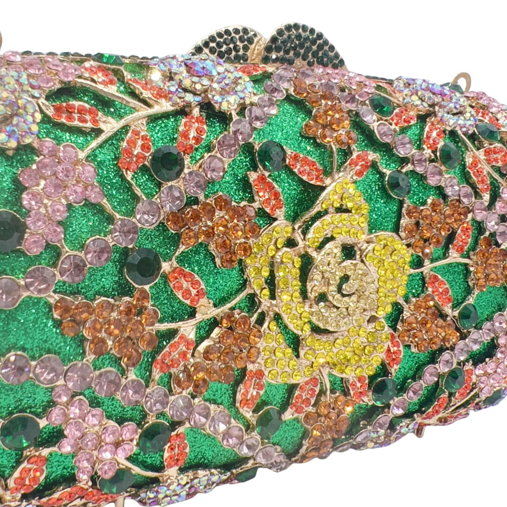 Bolsa de embrague fábrica venta directa de diamantes de mano bolsa de vestido de fiesta de diamantes bolsas de cena de cheongsam bolsas duras