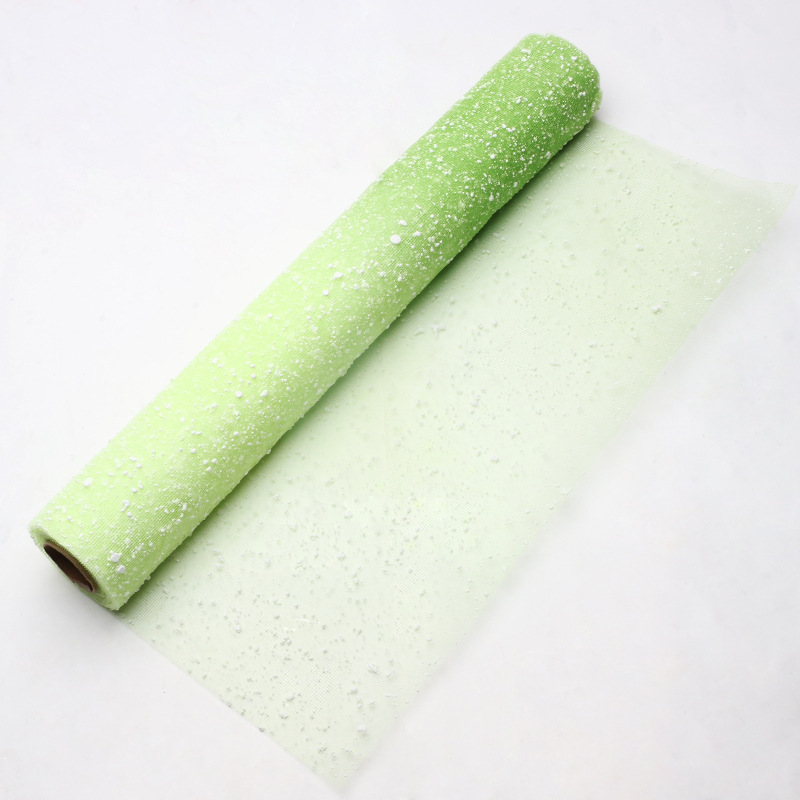 Brillante gradiente de nieve punto de hilo material de embalaje de flores tela tela tela clásica hecha a mano DIY ramo florista