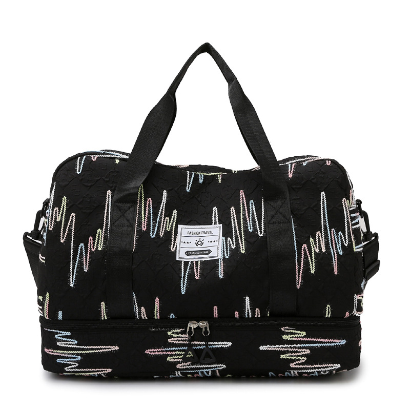 2024 nuevo almacén de zapatos independiente, paquete de espera de viaje de gran capacidad, bolsa de yoga, deportes de ocio, bolsa de fitness, almacenamiento de equipaje