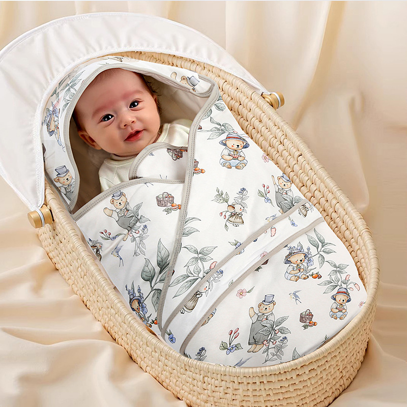 Blanket Baby Newborn Pure Cotton Newborn Delivery Room Swaddle Kidsren Baby Pure Cotton Quilt All-Season Blanket