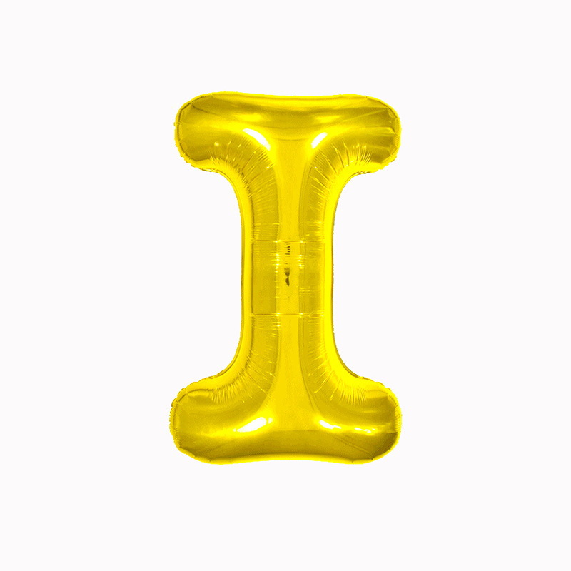 32 pulgadas 40 pulgadas 16 pulgadas inglés carta globo de aluminio fiesta de cumpleaños decoración de la boda papel de aluminio globo escena diseño