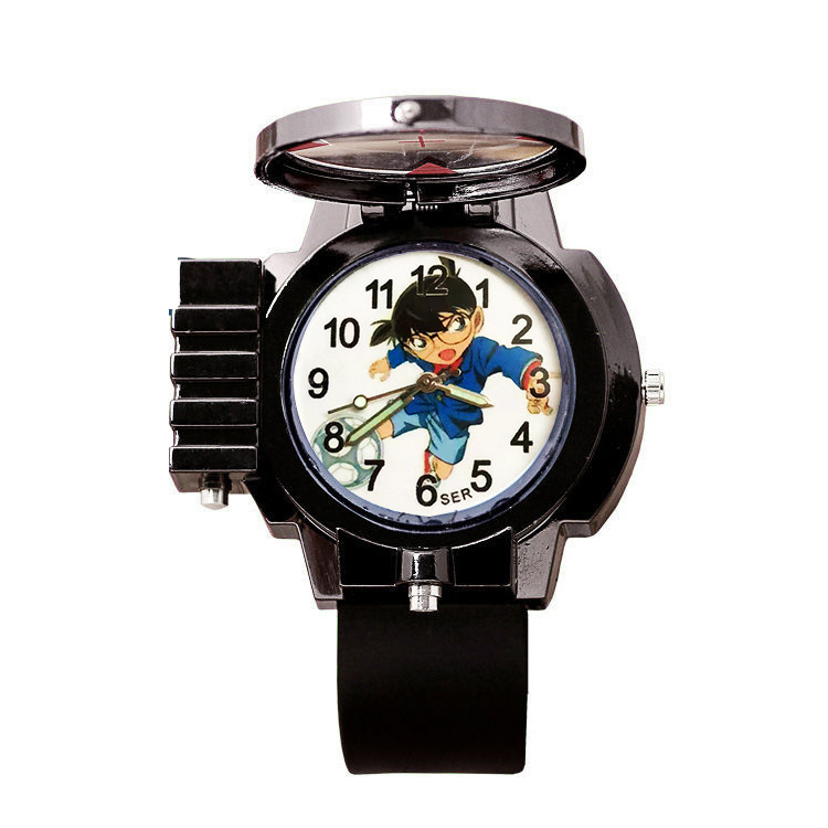 Conan Laser Watch Children's Watch Watch Manufacturer in Stock Good Quality Gift for Primary School Students