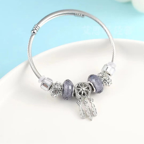 Same style crystal bracelet crown butterfly metal accessories bracelet colorful tree of life adjustable hand jewelry wholesale