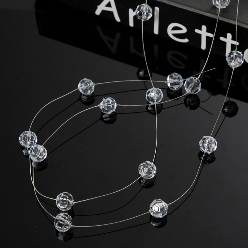 水晶透明亚克力菠萝珠 婚礼现场布置珠帘挂帘舞台道具路引装饰