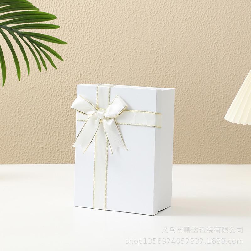Tapa plegable caja de regalo cinta arco zapato grande y ropa caja de regalo de una pieza CAJA PLEGABLE caja de regalo negro