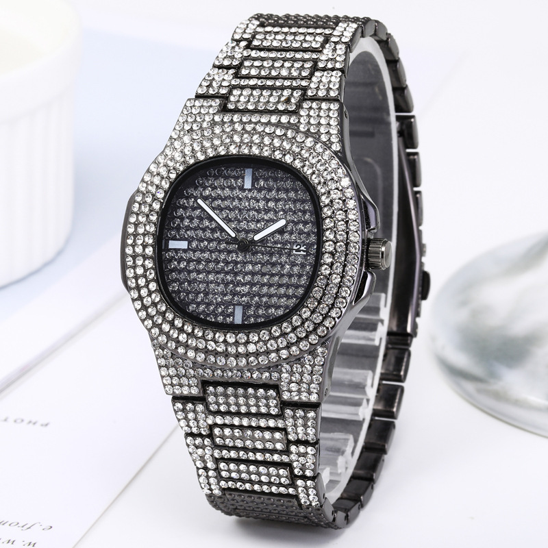 hot sale fashion Diamond-embedded starry calendar women's watch women's watch quartz watch women's watch_voghion.com
