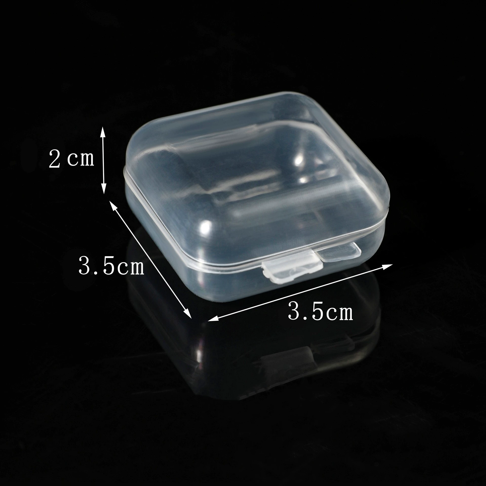 Transparent plastic earrings, storage box, ring, USB flash drive, mobile phone, earplugs