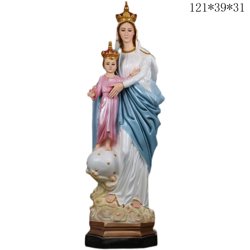 Posta gratuita 120cm decoración de estatuas de la familia de la decoración de regalos de la sala de estar